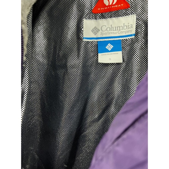 Columbia Omni Coat Heat Full Zip Rain Long Sleeve Blue Size Small Womens - Picture 2 of 10